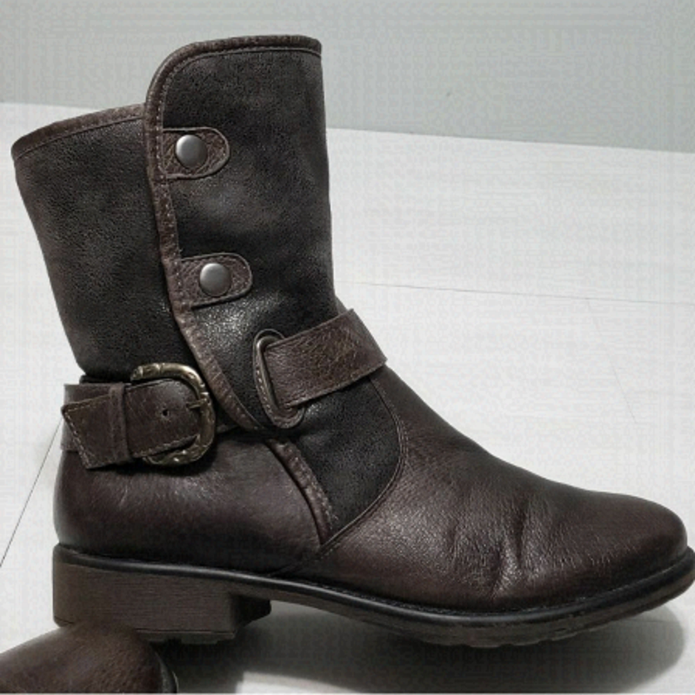 - 𝅺RONSPORTS Fur-lined Leather Boots